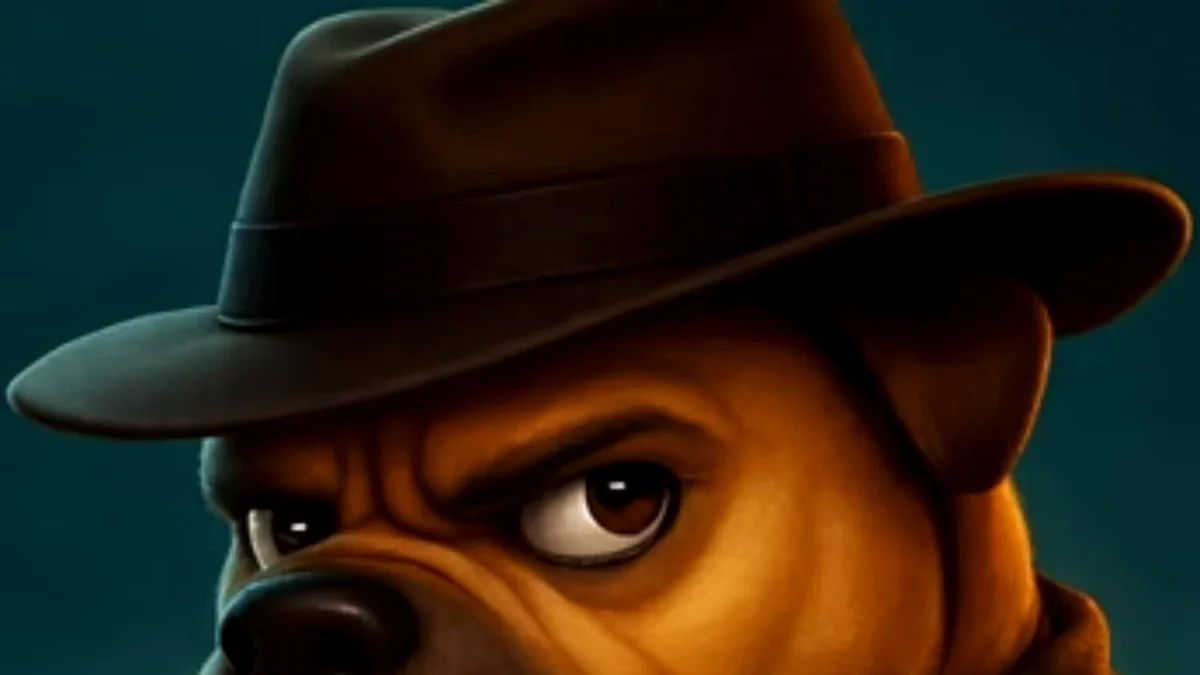 Trevor the Shar Pei digging for treasure in a spooky graveyard slot setting